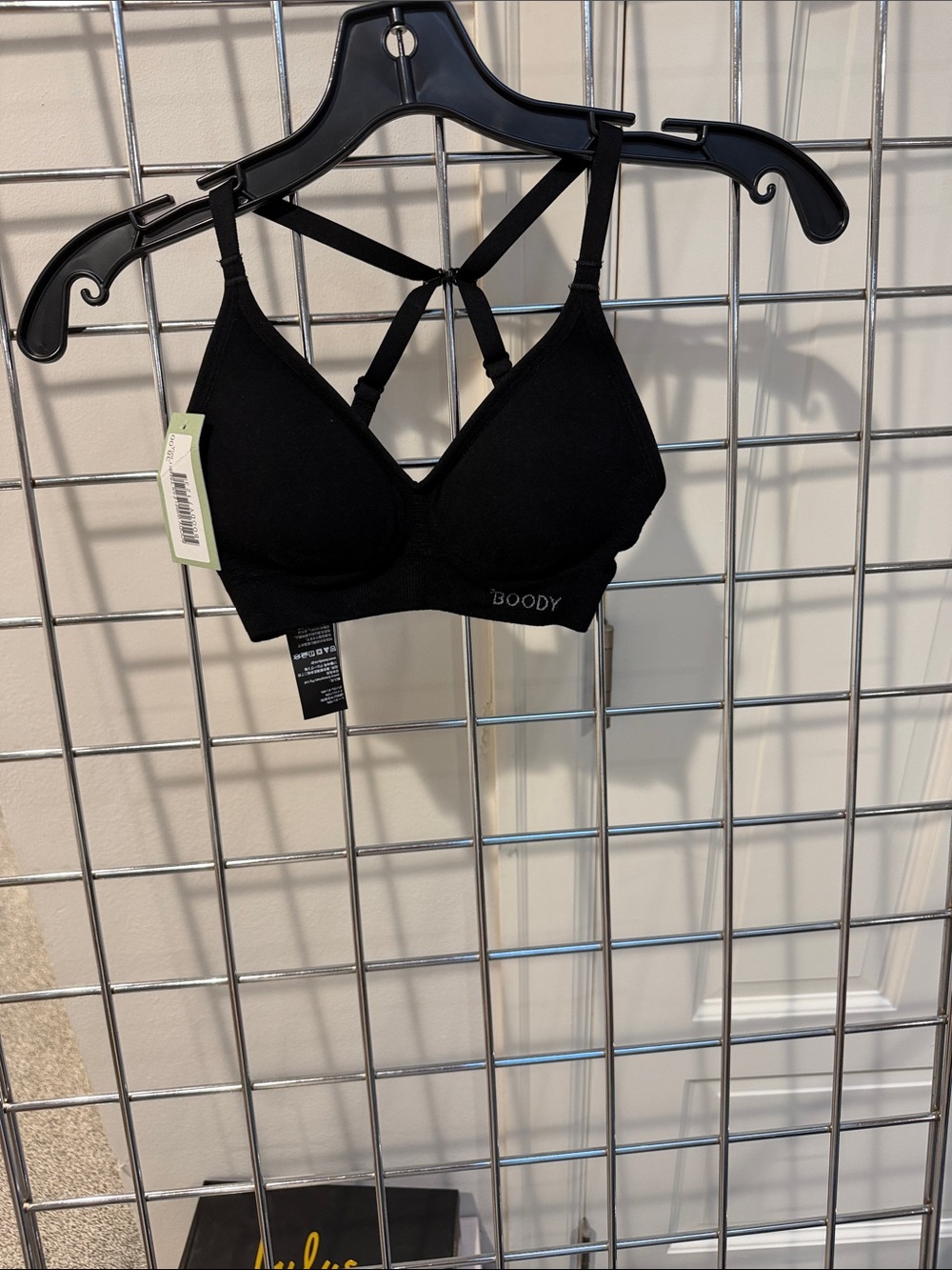 BOODY Black Seamless Strappy adjustable Tshirt Bra